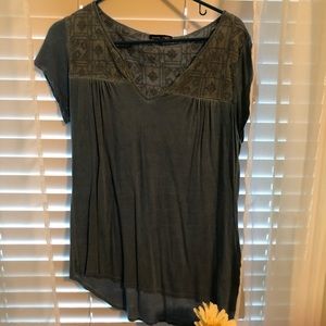 V-neck blouse